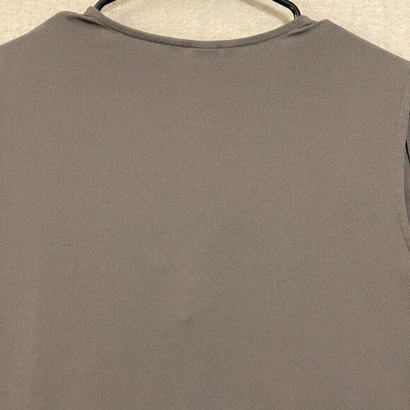 H&M Blouse Women's Large Brown Pullover Sleeveless - Picture 9 of 12
